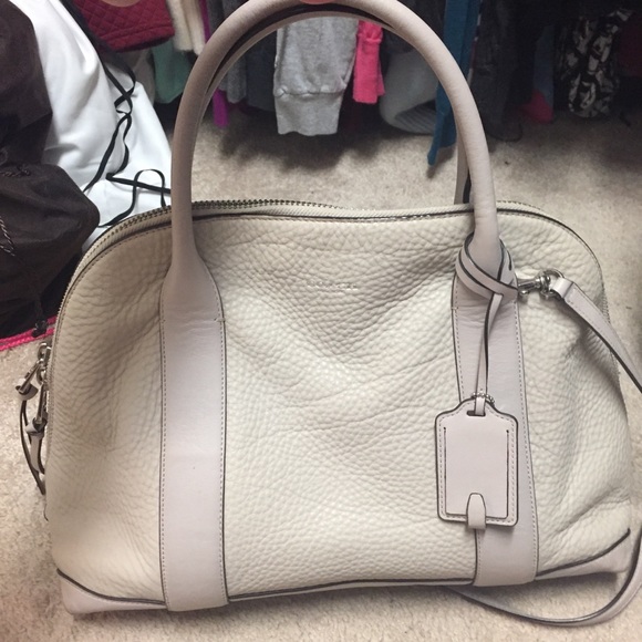 Coach Handbags - Coach cream satchel
